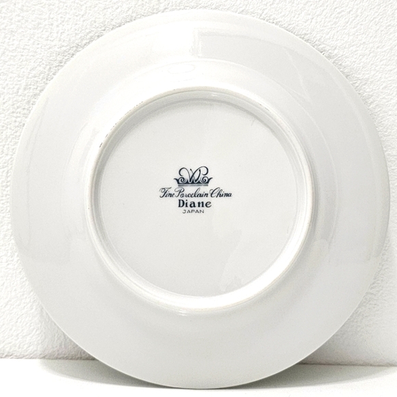 Diane by Fine China of Japan Blue Flower Scrolls - Bread & Butter Plate 6 - Picture 4 of 10